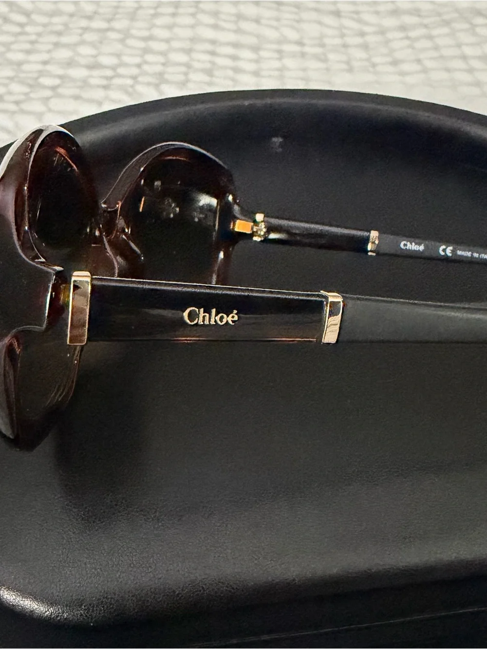 Chloé Tortoise Brown Gradient Oversized Sunglasses CE663S 58 mm